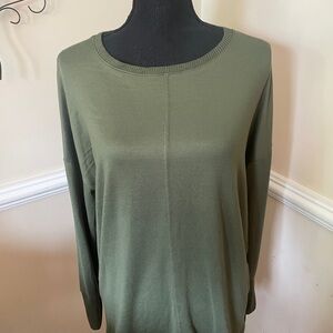 Time and Tru Olive Green Women's Long Sleeve Tunic Size Medium NEW